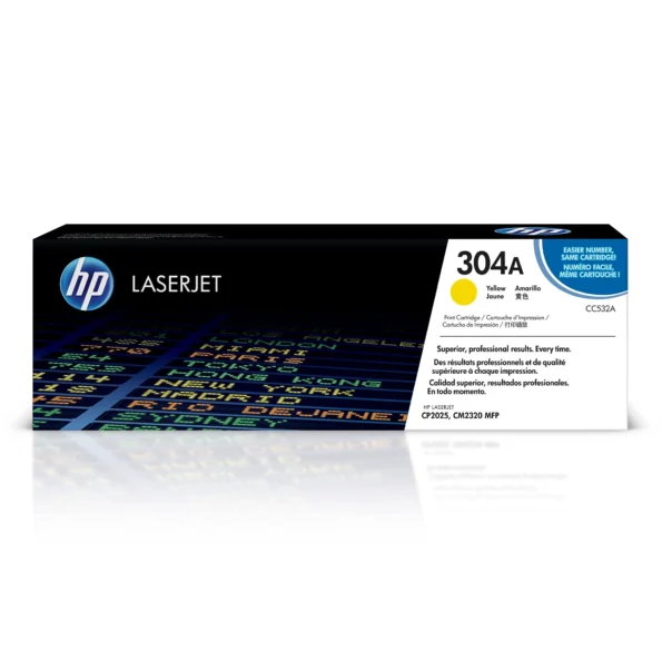 اتش بي 304A حبر ليزر اصفر CC532A